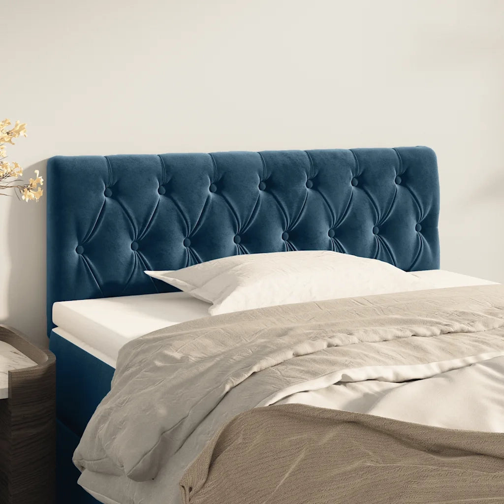 Testiera Blu scuro 90x7x78/88 cm in Tessuto