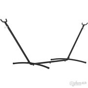 Supporto Regolabile Per Amaca In Acciaio Verniciato A Polvere Con 6 Livelli Struttura Solida Dotata Di Piedini Antiscivolo Per Giardino Terrazzo Balcone 280 X 120 X 110 Cm Nero