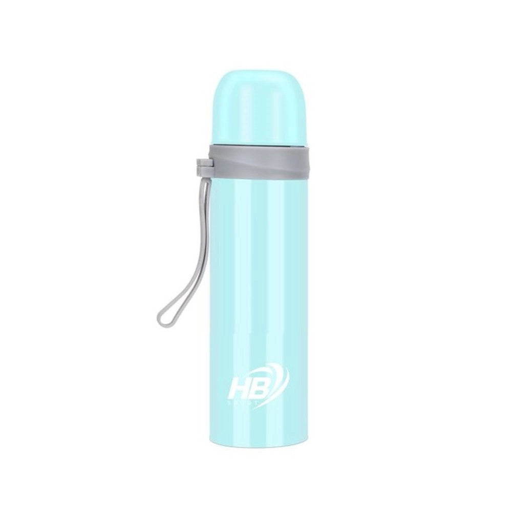 Trade Shop - Thermos Portatile 500 Ml In Acciaio Per Bevande Calde In Viaggio Gita Campeggio -