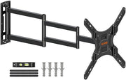Sostegno per TV con braccio lungo per la maggior parte delle TV da 26 a 65 pollici, supporto angolare per TV, estendibile fino a 950 mm, massimo VESA 400 x 400 mm, carico massimo 35 kg, EV3018
