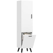 Armadietto Bagno Alto con Ante e Ripiani ¨C Zephmum ¨C 35x31,5x144 cm Bianco