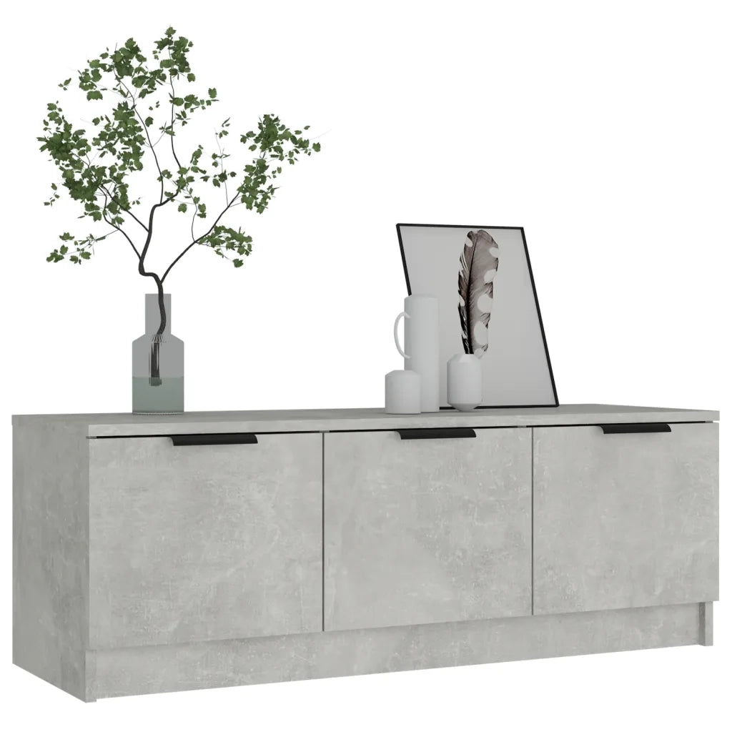 Mobile Porta TV Grigio Cemento 102x35x36,5 cm Legno Multistrato 811362