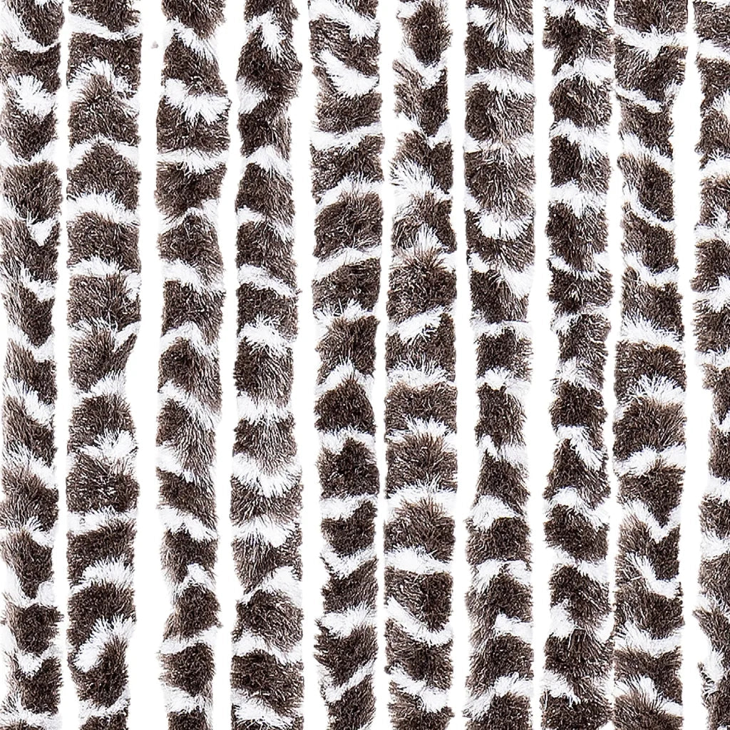 Zanzariera Marrone e Bianco 100x220 cm Ciniglia CFW2230153