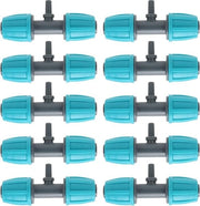 Adattatore 3-via 10-pieggiabile da M16 a 4/7 - Connettori T - Connettori per tubi - Fittanti per irrigazione - Irrigazione a goccia - Arredamento per giardino.