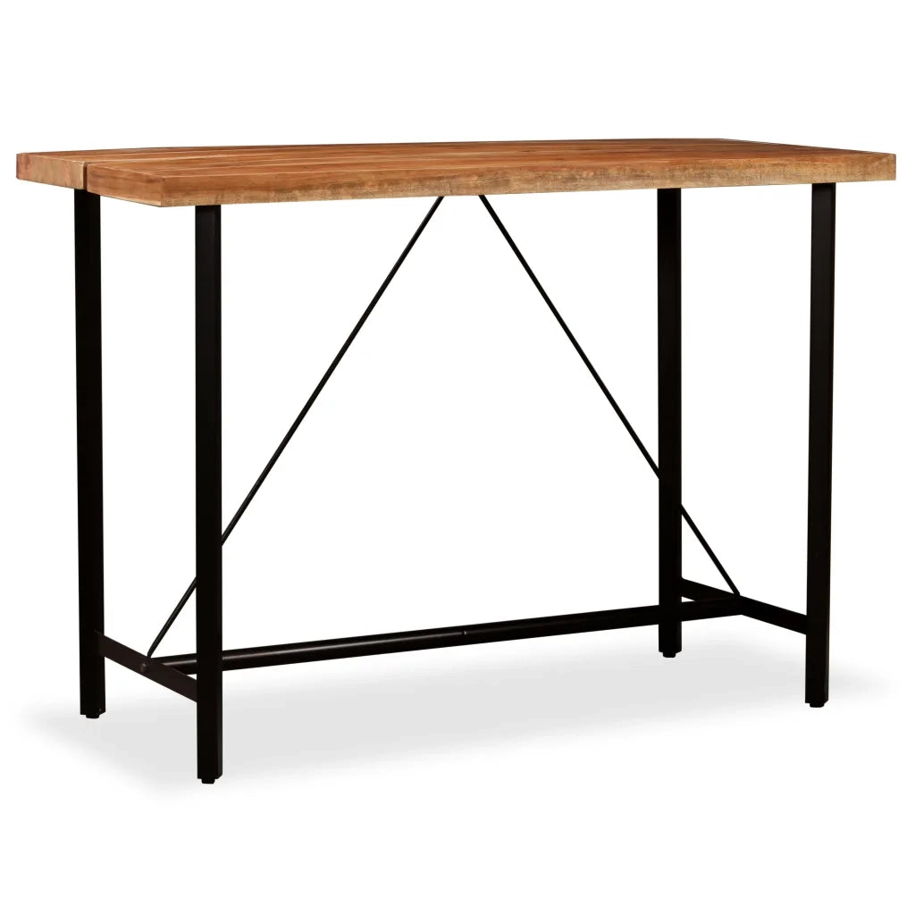 Tavolino da Bar in Legno Massello di Acacia 150x70x107 cm cod mxl 8810