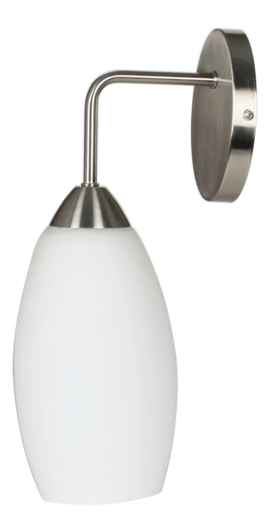 Candellux MODUS applique cromata vetro bianco E27 21-10547