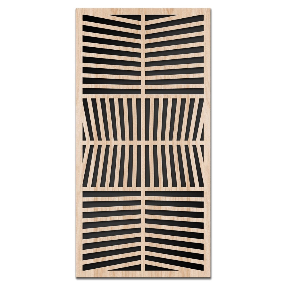 LINES - Quadro arredo LASERCUT composito Legno e PVC Misura: 50x100 cm