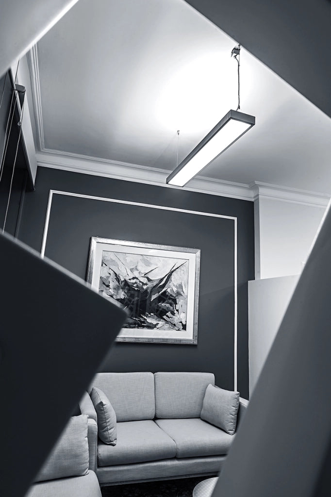 Tofu Applique LED Biemissione 20W 4000K CRI90 DALI Grigio - Lampada da Parete Dimmerabile in Alluminio - Rossini Group