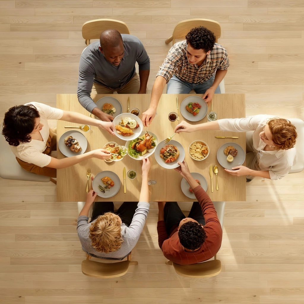 Tavolo da pranzo allungabile rettangolare ¨C zephmum ¨C 70-140 cm, legno naturale