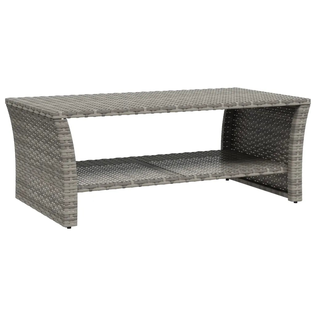 Tavolino da salotto | Tavolino da caff¨¨ | Tavolino da Soggiorno Grigio 100x50x40 cm in Polyrattan