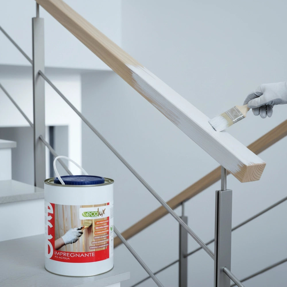 Ecolux impregnante fondo protettivo acrilico pigmentato bianco per legno *** formato 2.5 lt, confezione 1