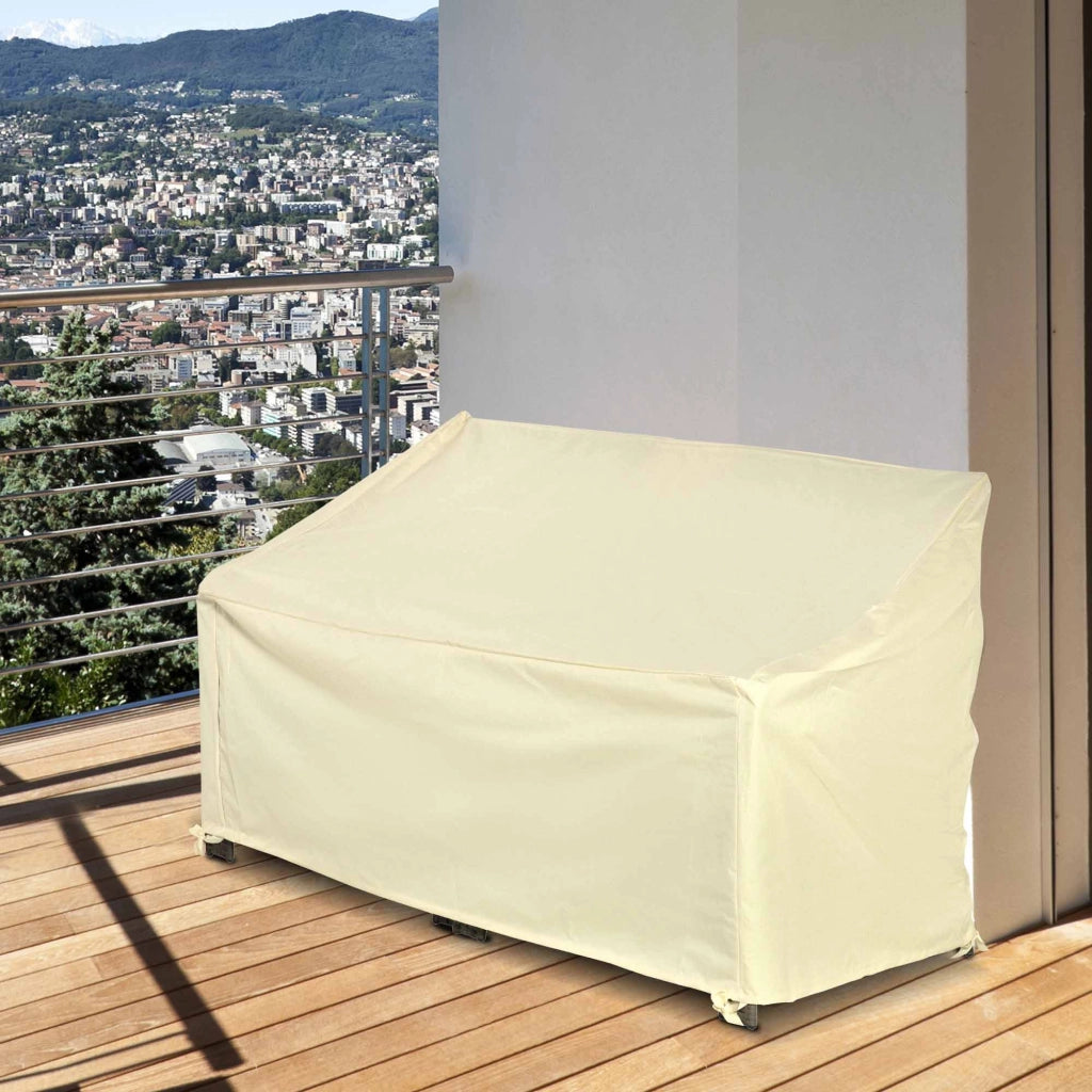 Copri Divano Esterno Impermeabile 600D ¨C zephmum ¨C Beige 140x84x56/94 cm