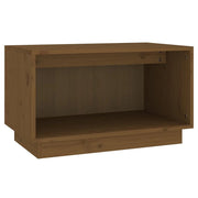 Mobile TV multimediale mensola TV credenza TV sala da pranzo soggiorno camera da letto color miele 60 x 35 x 35 cm legno di pino massiccio marrone 02_0027711