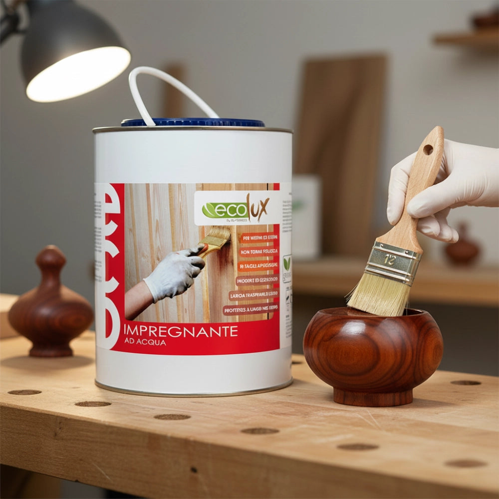 Ecolux impregnante fondo protettivo acrilico pigmentato ciliegio per legno *** formato 2.5 lt, confezione 1