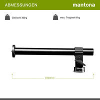 Mantona Braccio di estensione per treppiede, 31 cm