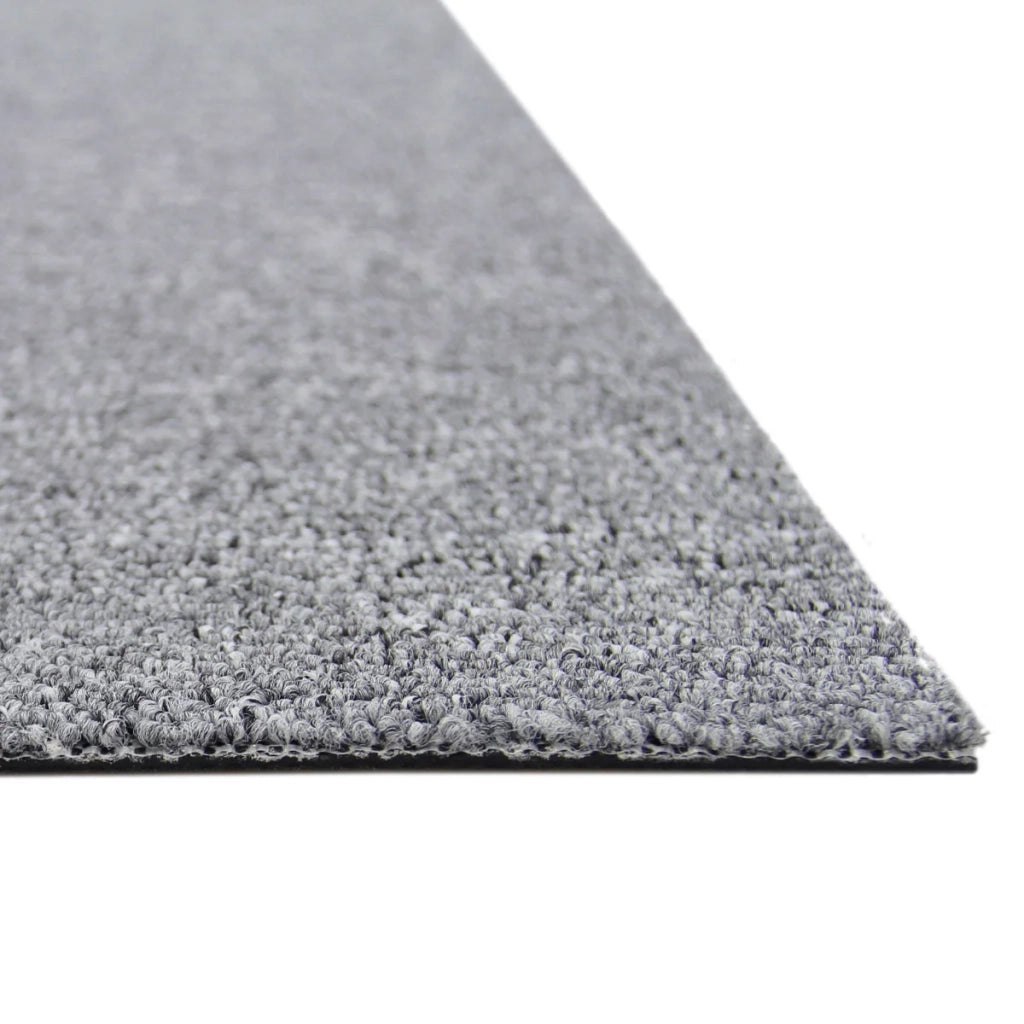 40 Quadrotte di Moquette 50x50cm Colore Grigio 10mq Dure per Casa e Ufficio