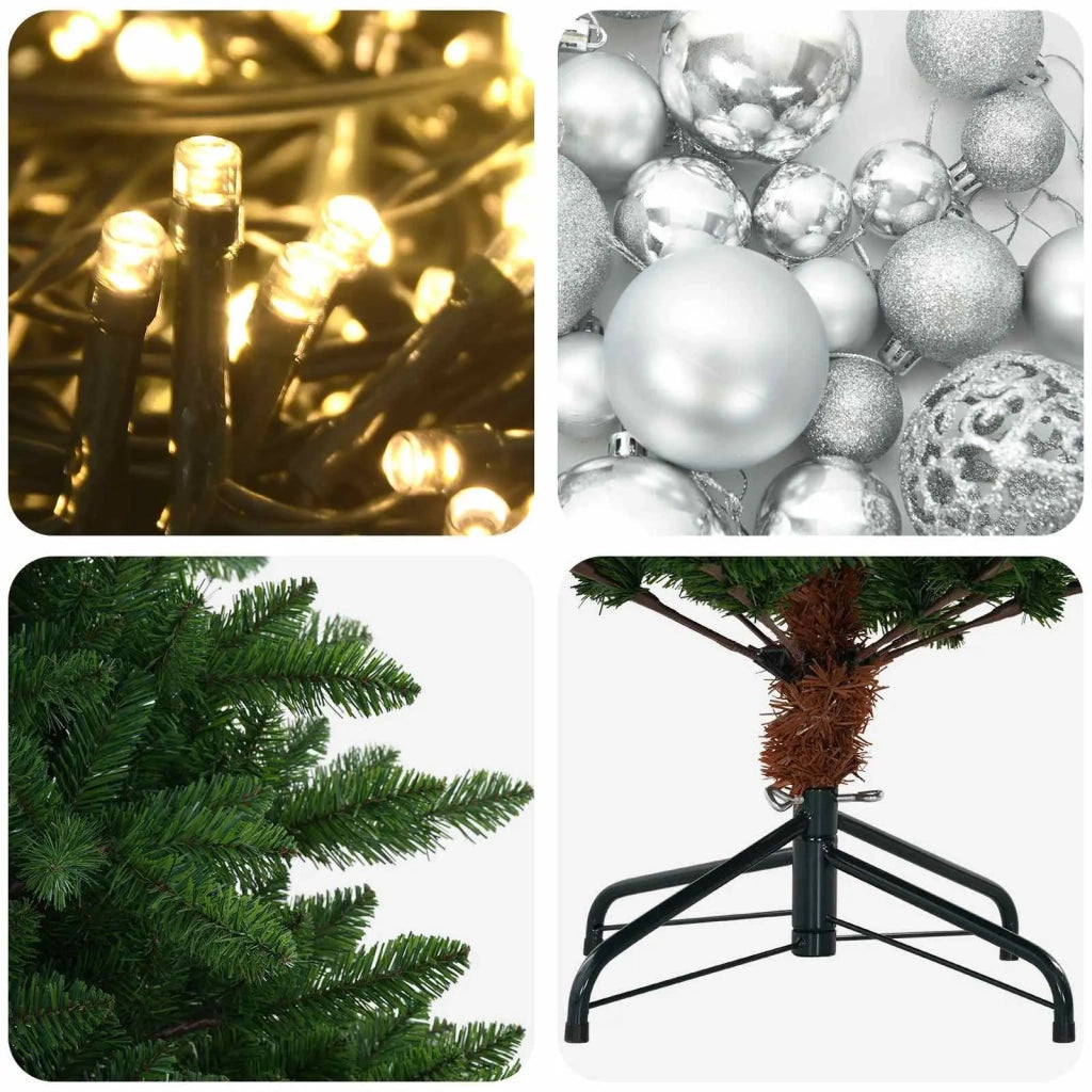 Artificial Christmas Tree with Bauble 150 cm 150 LED 3461391