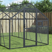 vidaXL Voliera Antracite 1,79x8x1,85 m in Alluminio