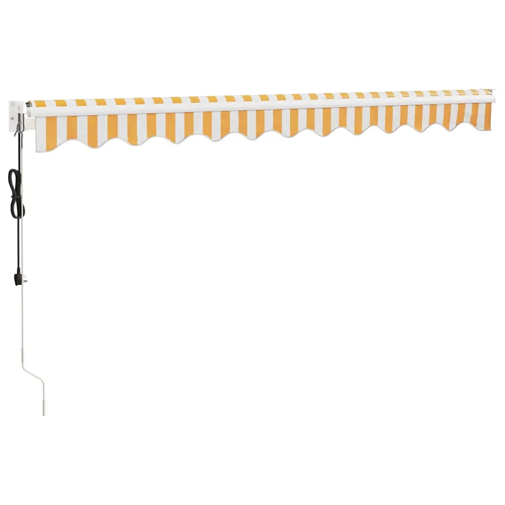 Tenda retrattile Giallo con Cornice Bianca 3 x 2,5 m 3154481