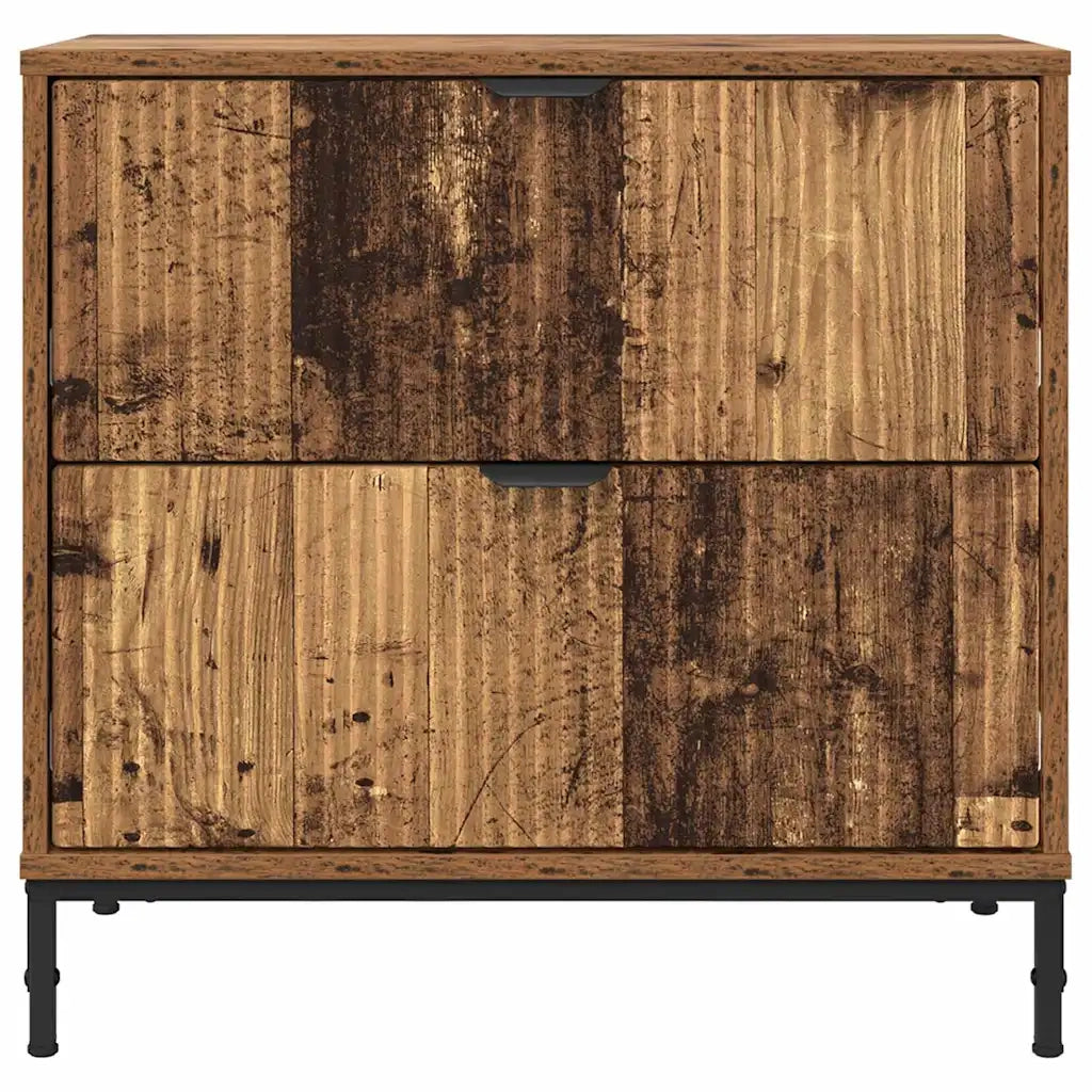 Comodino-Tavolino da notte Legno vecchio 63.5 x 36 x 61 cm Legno multistrato