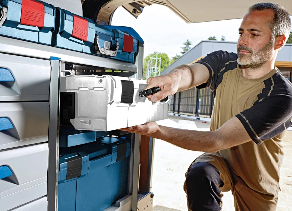 L BOXX 136 Set da 3 pezzi | Dimensione 2 professionale blu | Cassetta degli attrezzi in plastica | Cassetta degli attrezzi professionale vuota