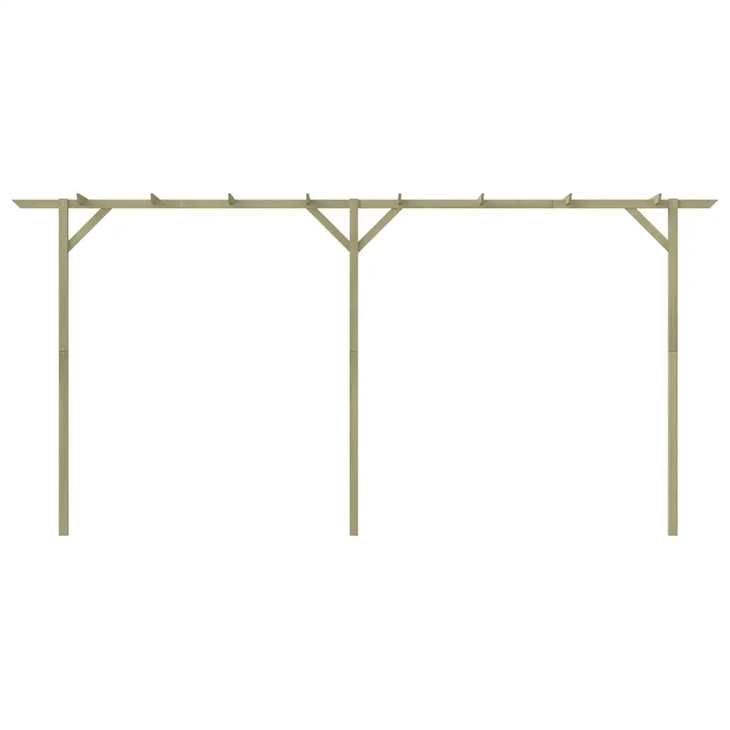 Pergolato da Giardino-Gazebo da giardino 410x40x203 cm in Legno