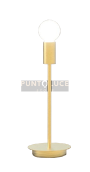 ANNA-L Lampada da tavolo 1 luce ottone spazzolato attacco E27