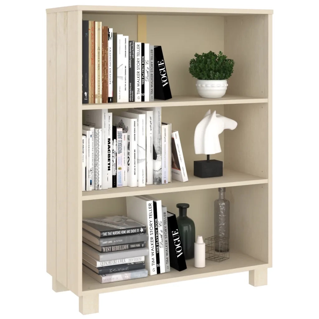 Libreria HAMAR ambra 85x35x112 cm in Legno Massello di Pino 340484