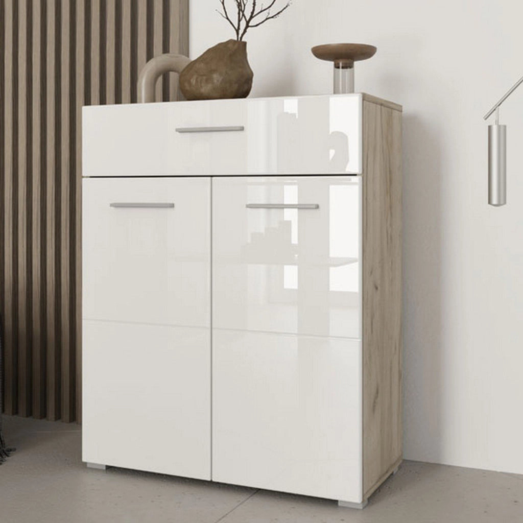 Madia Verduno, Credenza un Cassetto, 79x35x97.5h cm Bianco
