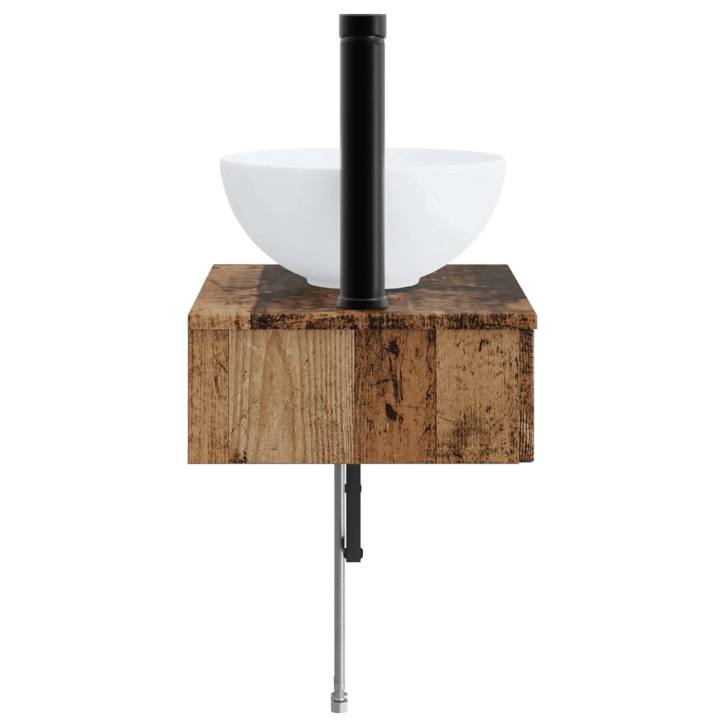 Lavabo da Parete Legno antico 40 x 35 x 39 cm CFW6164045