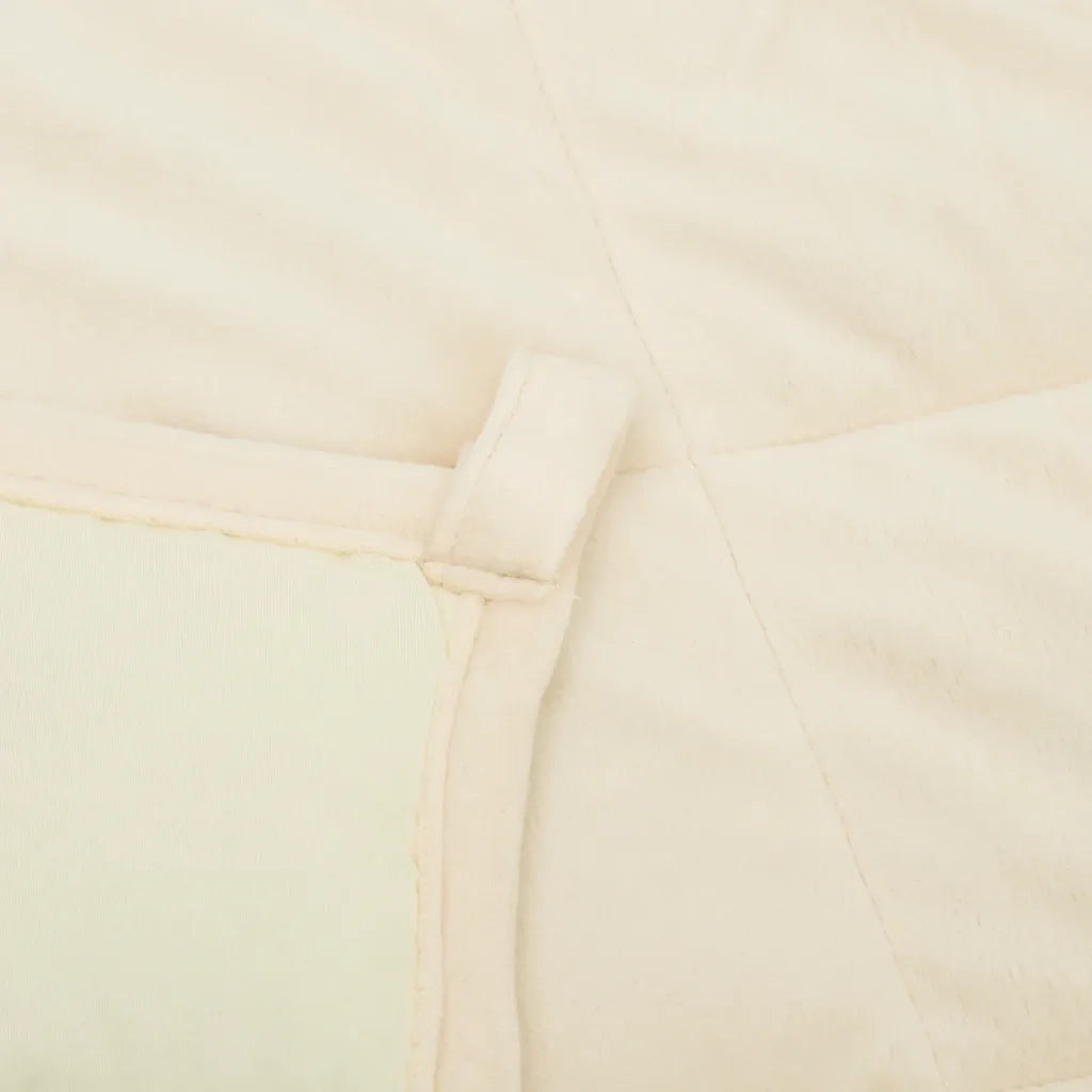Coperta Ponderata Crema Chiaro 152x203 cm 11 kg Tessuto 3154874