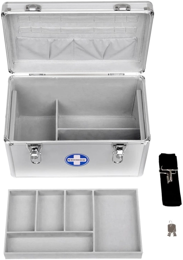 Kit di pronto soccorso con maniglia e tracolla argento 12_0001108
