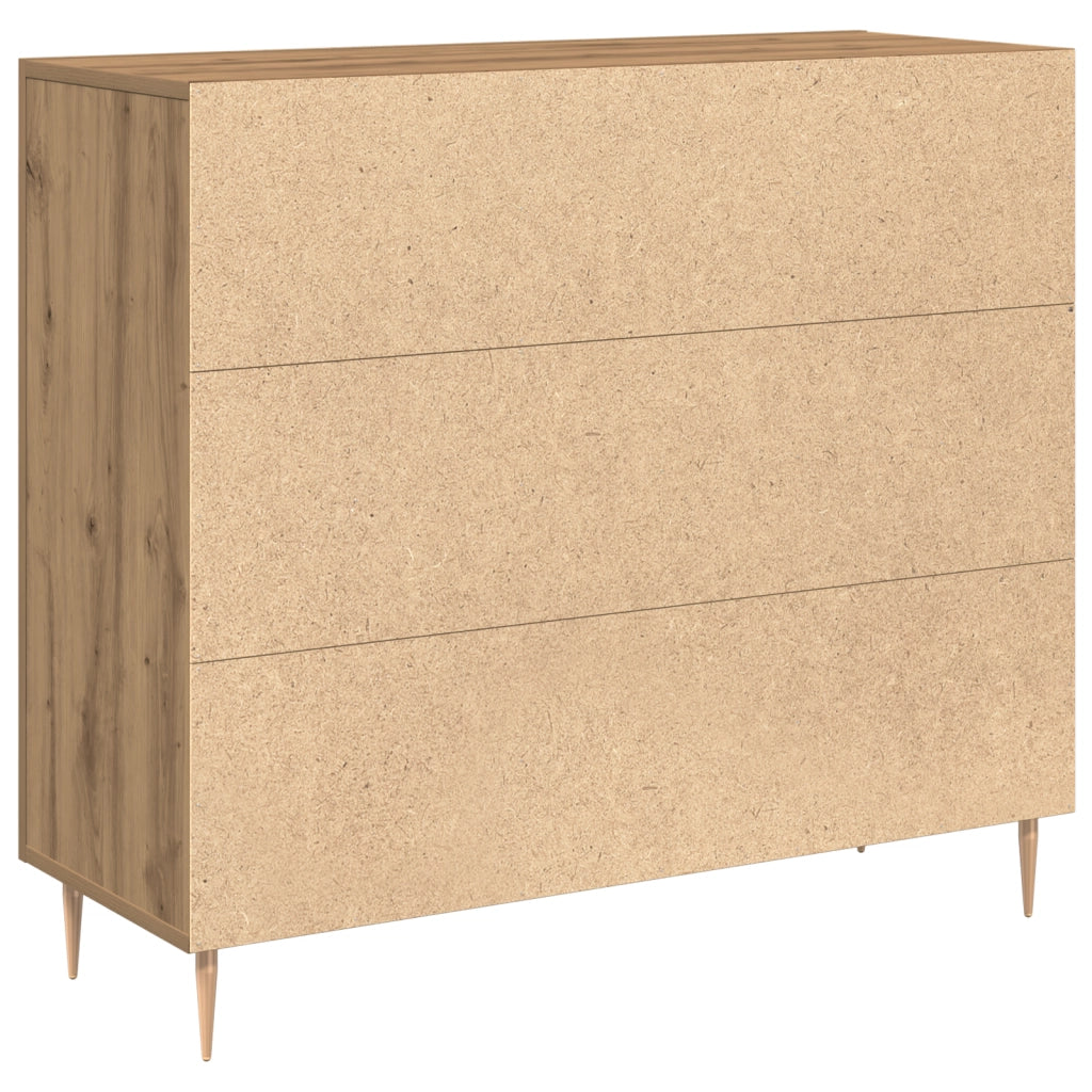 Sideboard Artisan Oak 90x34x80 cm in Legno Ingegnerizzato