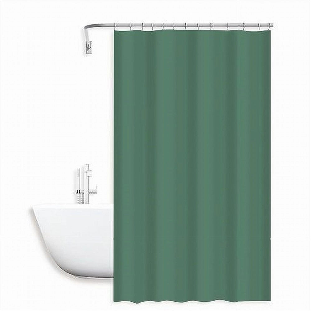 Trade Shop - Tenda Doccia Antimuffa Impermeabile Peva 180x200 Cm Con Anelli Bagno Verde 79712 -
