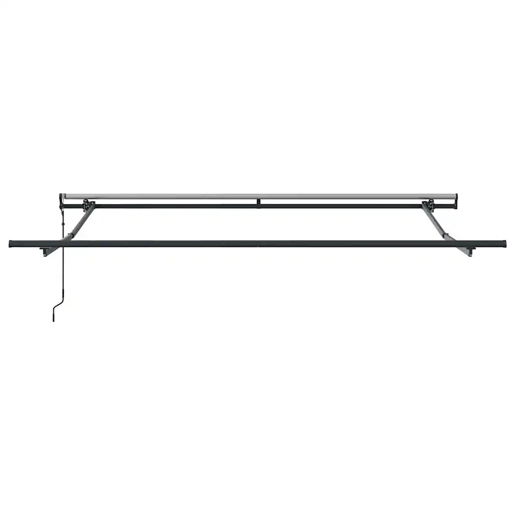 vidaXL Tenda Sole Retrattile Automatica Antracite e Bianco 300x250 cm
