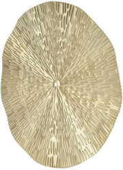 Decorazione per Muro a Cerchio Irregolare in Metallo - Stile Elegante - 24,5 Cm