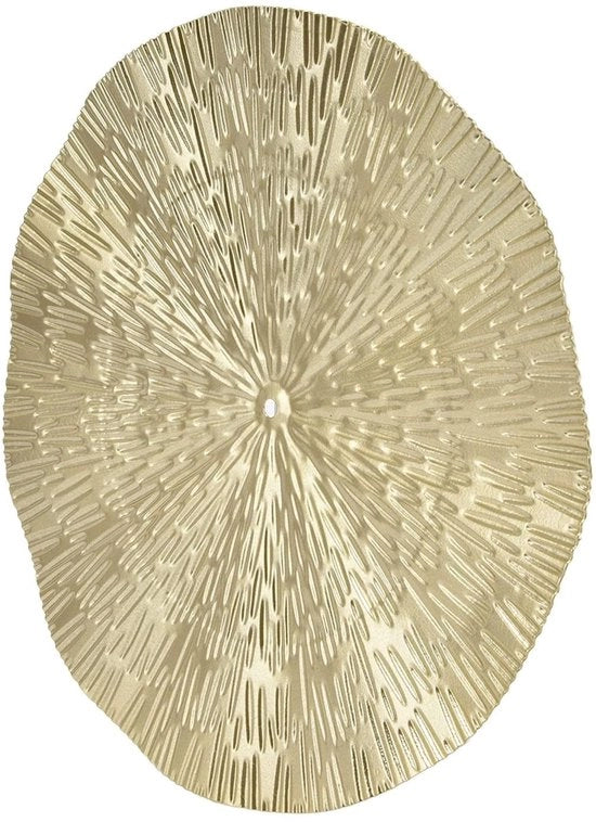 Decorazione per Muro a Cerchio Irregolare in Metallo - Stile Elegante - 24,5 Cm