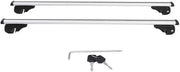 Dakdrager universale in alluminio 120 cm - Stang a doppia vite con chiusura rail - Carico massimo 150 kg