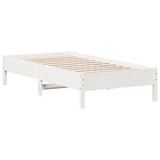 Letto singolo | Letto per adulti | Letto senza Materasso Bianco 90x190 cm in Legno Massello Pino