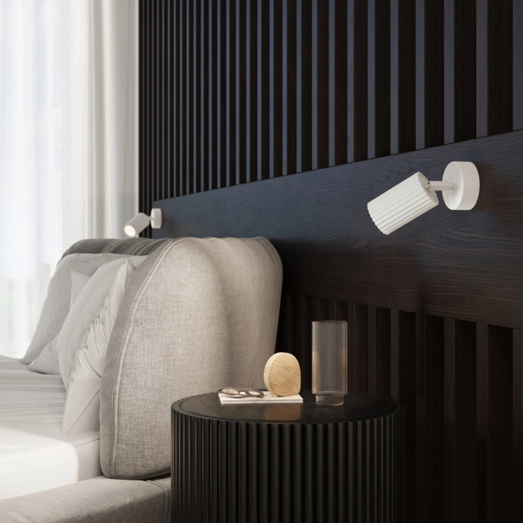 Applique moderna bianca orientabile GU10 GRAVIO Pure Lume