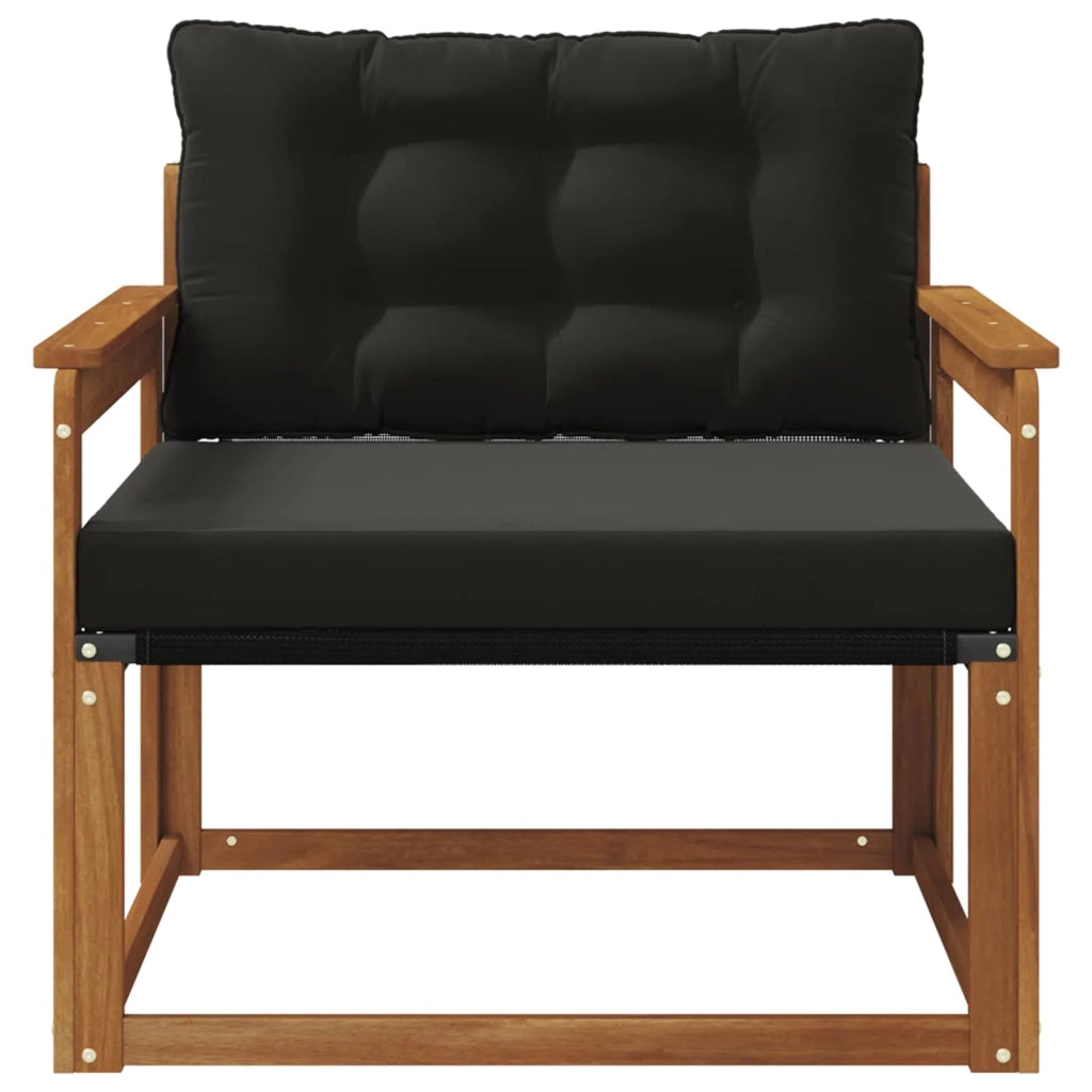 Set di divani da esterno-Sofa da giardino Legno di Acacia Massello e Textilene 439317