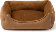 Letto per piccoli animali - letto per cuccioli - lettino morbido per animali - cuscino respirante per animali - marrone (55 x 45 x 15 cm) Culla per gatti
