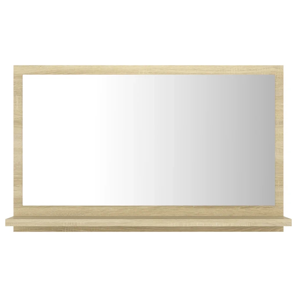 Specchio da Bagno | Specchio decorativo Rovere Sonoma 60x10,5x37 cm Legno Multistrato