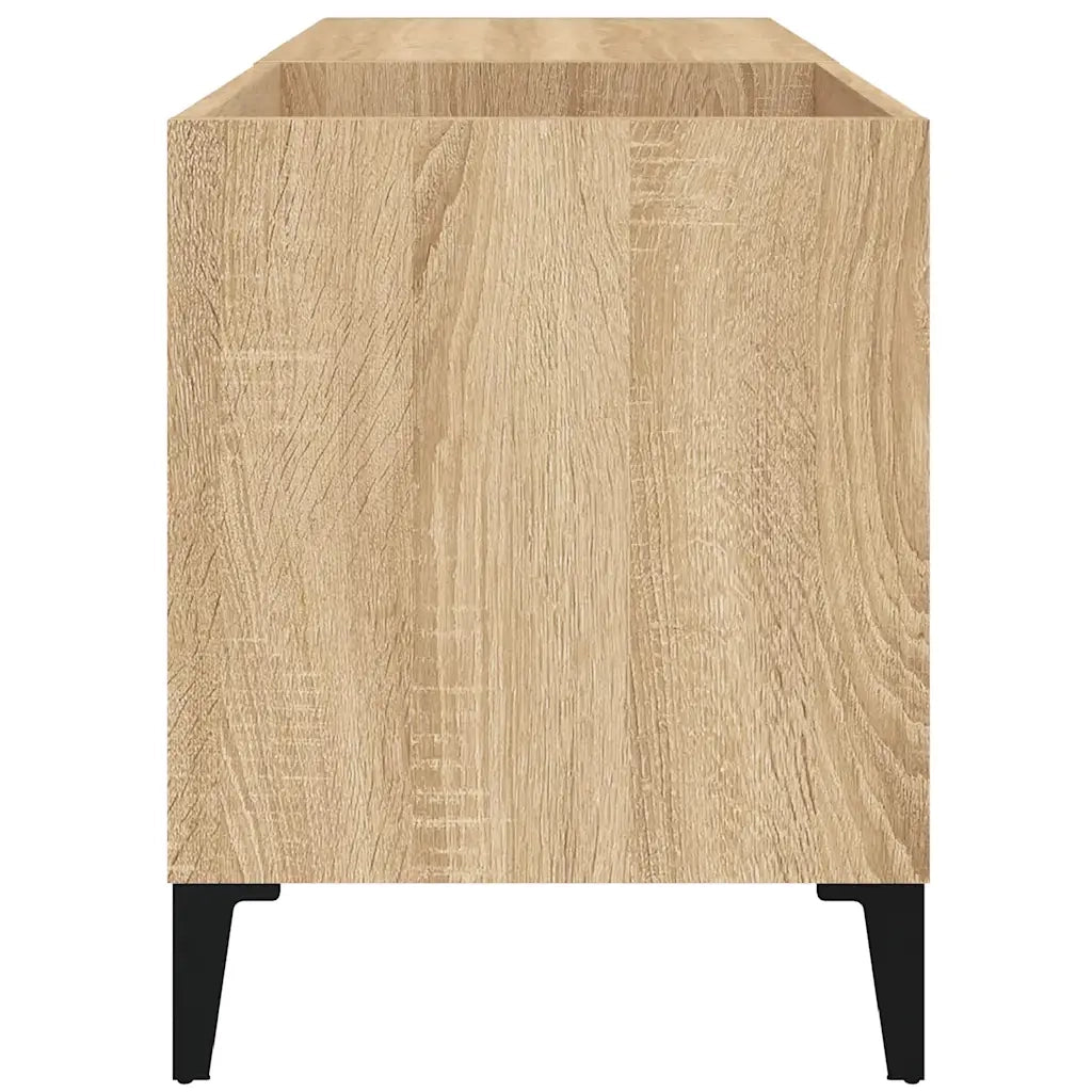 vidaXL Mobile Porta Dischi Rovere Sonoma 84,5x38x48 Legno Multistrato