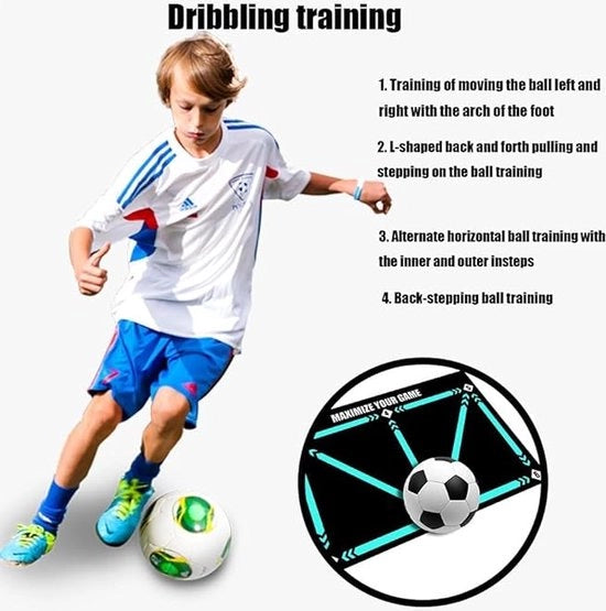 Tappeto da Calcio per Bambini - Materiale di Allenamento per Calcio - Tappeto da Calcio Junior - Tappeto da Calcio