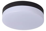 Plafoniera bagno LED Lucide Biskit tonda 23cm 12W nera