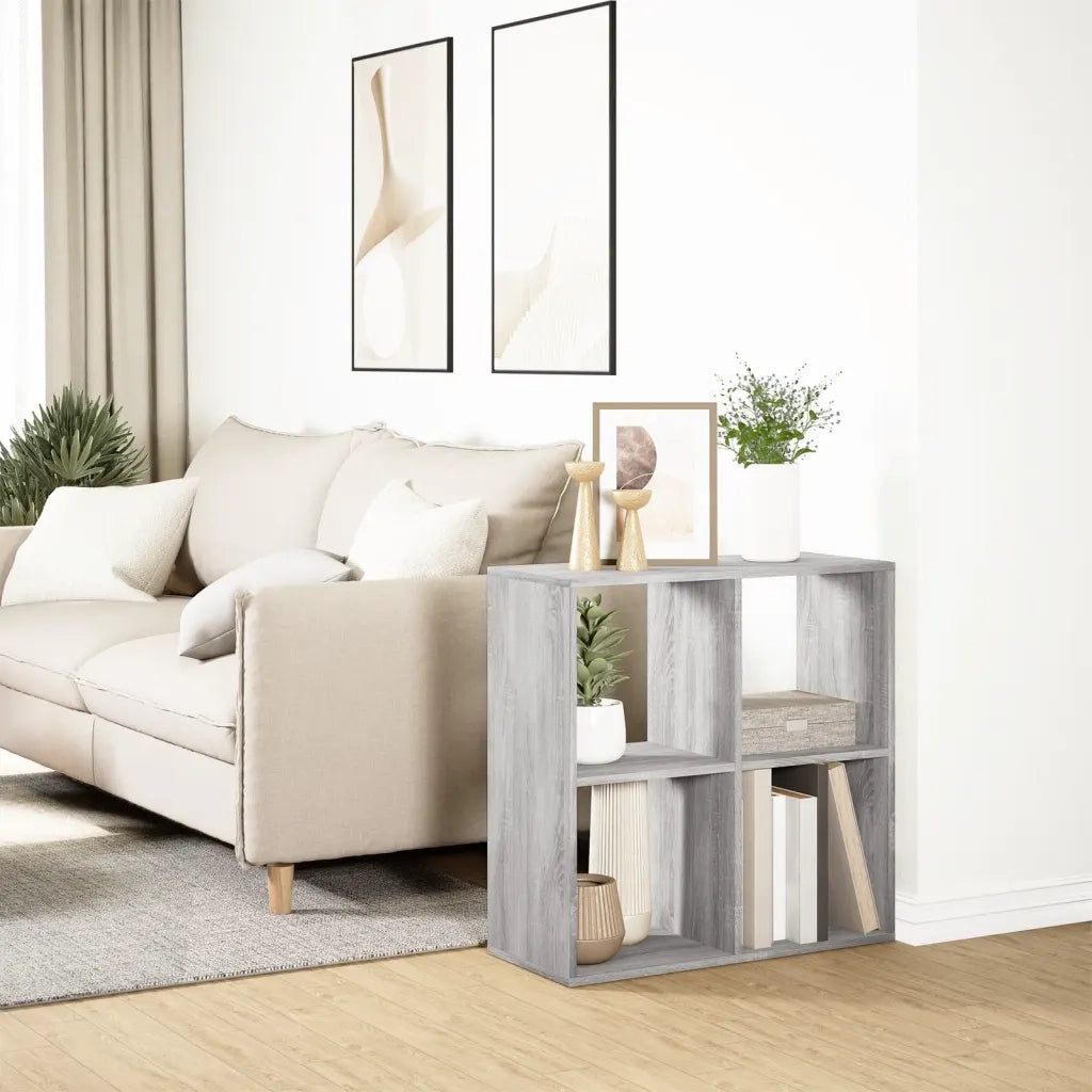Libreria Divisorio Grigio Sonoma 69,5x29x69,5 cm in Truciolato 858008