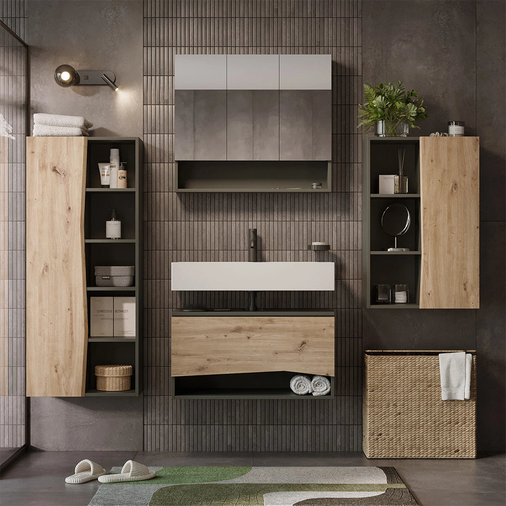 Vicco Set di mobili da bagno Artigiano 4 parti