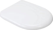 Bracciale per wc in duroplasto con chiusura morbida, forma a U, bianco o nero, facile da pulire, chiusura rapida (UF07U)