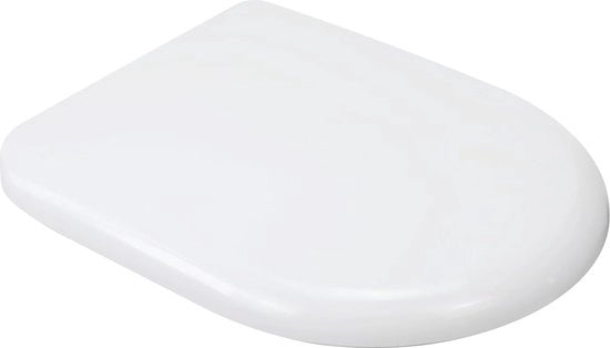 Bracciale per wc in duroplasto con chiusura morbida, forma a U, bianco o nero, facile da pulire, chiusura rapida (UF07U)